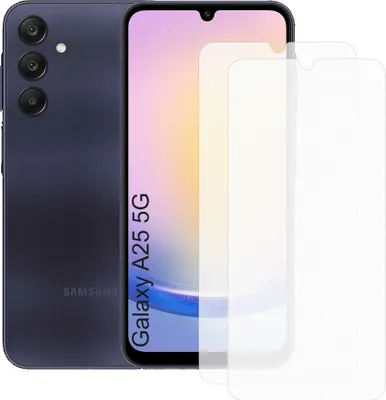 Produktbild von Zwei Stück (2x) Display-Schutzfolie Displayschutz-Glas 9H Glas für Samsung Galaxy A25 5G