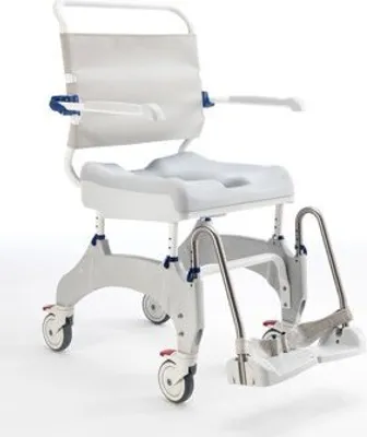 Produktbild von Dusch- und Toilettenrollstuhl AQUATEC OCEAN ERGO XL weiß-grau>>>>