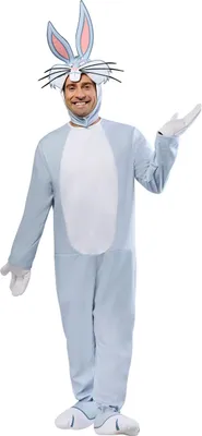 Produktbild von Bugs Bunny Kostüm für Erwachsene Looney Tunes grau - M