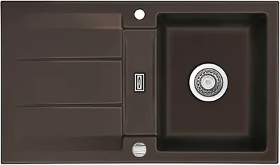Produktbild von Spüle KeraDomo GENEA 87 in SIENA mit Excenterbedienung / Einbauspüle