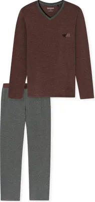 Produktbild von SCHIESSER Schlafanzug lang 516 burgund 48