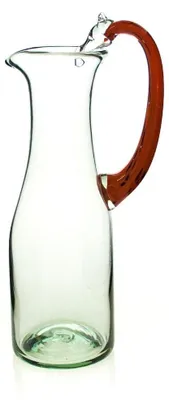 Glaskaraffe mit Giraffengriff, 1 L, 27 cm, handgefertigt