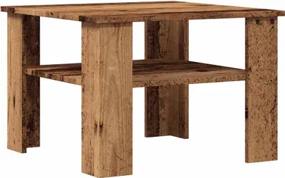 Obrázek produktu pro vidaXL Konferenční stolek vzhled starého dřeva 60x60x42 cm materiál na bázi dřeva
