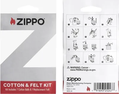 Produktbild von Zippo Watte & Filz 1 Stk. | Original Zubehör für Zippo Feuerzeuge – Neu