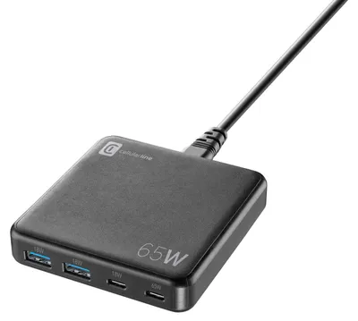 Produktbild von Cellularline MULTIPOWER DESK 65W, Drinnen, AC, Schwarz