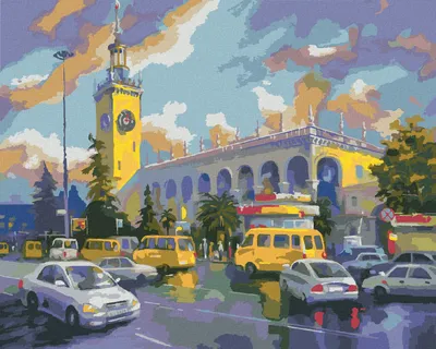 Produktbild von Zuty - Malen nach Zahlen - AUTOS IN SOTSCHI, 40x50 cm, ohne Keilrahmen