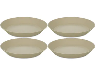 Obrázok produktu pre Hlboký tanier, 24 cm, sada 4 ks, organický, pieskovo béžový - Koziol | Connect Plate