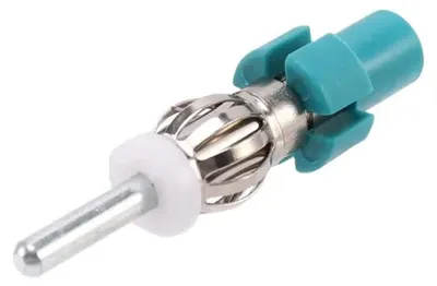 DIN-Stecker auf Fakra Z-Adapter, Turkois, 4,5 cm