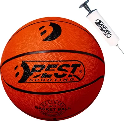 Produktbild von Best Sporting Basketball Größe 7 Set Rookie I Basketball orange mit Ballpumpe