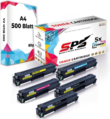 Produktbild von Druckerpapier A4 + 5x Multipack Set Kompatibel für Samsung CLX-4195 N (CLT-C504S, CLT-M504S, CLT-Y504S, CLT-K504S) Toner