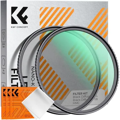 Produktbild von Black Mist Effektfilter Set 1/4 & 1/8 52mm Diffusion Filter für Pastell-Effekt