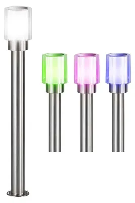 Produktbild von Smart RGB LED Stehleuchte, Edelstahl, silber, weiß