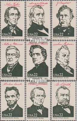 Produktbild von Briefmarken USA 1986 Mi 1808-1816 (kompl.Ausg.) postfrisch Präsidenten der USA