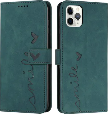 Produktbild von iPhone 16 Pro Hülle - Coverup Smile Klapphülle - Grün