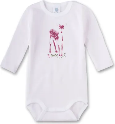 Produktbild von Sanetta Mädchen Babybody Langarm Spatzl rosa Gr. 56