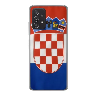 Produktbild von MuchoWow® Handyhülle Schutzhülle Hülle für Samsung Galaxy A33 5G Foto der kroatischen Flagge Silikon Softcase Handy Hülle - Kartenhalter