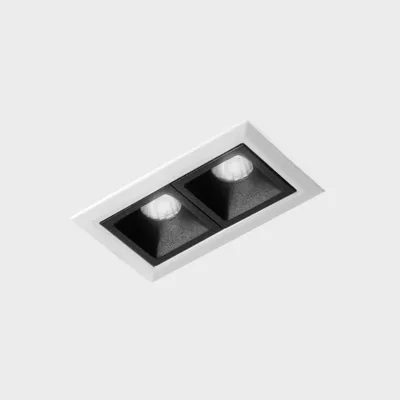 Obrázek produktu pro KOHL LIGHTING NSES vestavné svítidlo s rámečkem 75 × 45 mm, bílo-černé, 4 W, 45° úhel vyzařování, CRI 90, 2700 K, bez možnosti stmívání