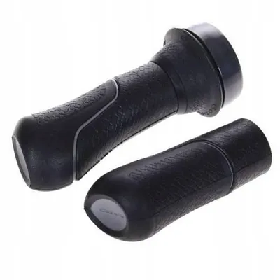 Produktbild von Fahrrad Griffe Satz GAZELLE inkl. Glocke Klingel Hollandrad  135/105mm