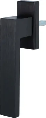 Produktbild von Design Fenstergriff Rasterolive Schwarz Aluminium Fensterbeschlag 7x35mm Vierkant eloxiert - gebürstet