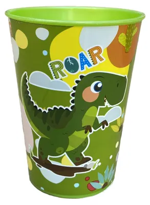 Kinderbecher Dinosaurier 260 ml, wiederverwendbar, BPA-frei