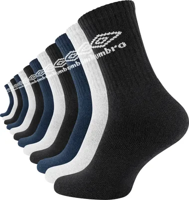 Produktbild von Umbro Sportsocken 12 Paar Umbro Socken 39-42 schwarz, grau, blau