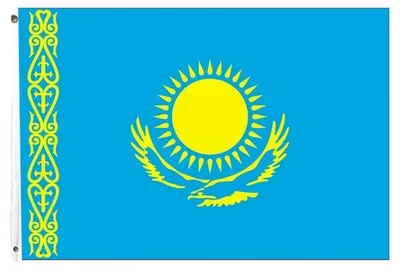 Produktbild von Fahne Flagge Kasachstan Kazachstan 150x90cm Metallösen