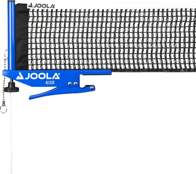 Produktbild von JOOLA Tischtennisnetz KLICK - Indoor Tischtennisnetz-Garnitur Freizeitsport - Klemmtechnik - Höhenverstellbar mit Feststellschraube Blau 183 cm x 15,2