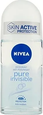 Produktbild von NIVEA Pure Invisible Anti-perspirant Deodorant Roll On, Unisex, Antitranspirant, Roll-on Deodorant, Flasche, 50 ml, 1 Stück(e)