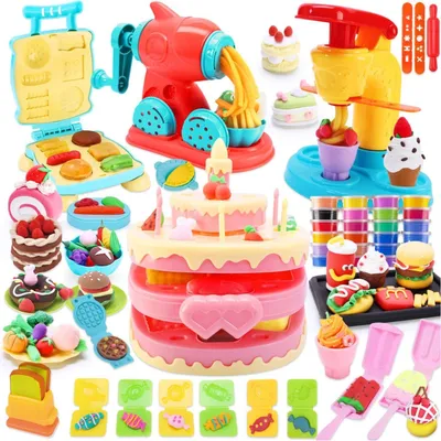 Image de Solidchoice - Coffret de pâte à modeler 4-en-1 avec 73 pièces pour les enfants créatifs