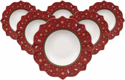 Produktbild von Villeroy & Boch Toy's Delight Suppenteller ø 26,4 cm rot 6er Set