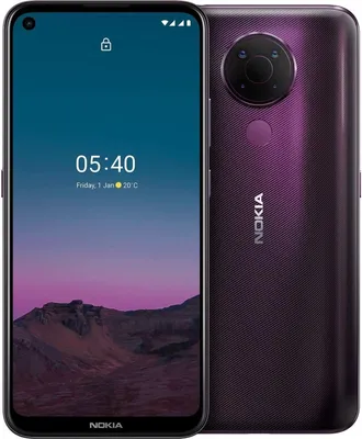 Obrázek produktu pro Nokia 5.4 fialová (TA-1337) 48MP fotoaparát s umělou inteligencí, 16,2 cm (6,39 palce), 4 GB/64 GB, smartphone s Androidem