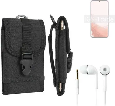 Produktbild von K-S-Trade Holster Schutz Hülle kompatibel mit Samsung Galaxy S22 Exynos Gürteltasche Handy Hülle Tasche outdoor Seitentasche schwarz 1x +