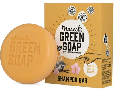 Productafbeelding van Marcel's Green Soap Shampoo Bar Vanilla & Cherry (90 gr)