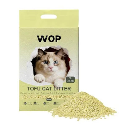Image de Litière pour chat TOFU Maïs - WOP - Bac à litière pour chat