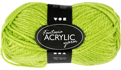 Produktbild von Fantasia Polyacryl Garn, L 80 M, Hellgrün, 50 g/ 1 Knäuel [HOB-421800]