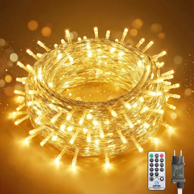 Produktbild von SALCAR 20m 300er LED Lichterkette Weihnachten mit Fernbedienung, Lichterkette Au