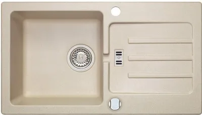 Produktbild von Alveus Victoria - Granit-Spüle 770x430 mm, mit Ablaufsystembedienung, beige 1133454