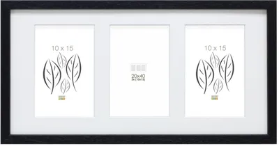 Zdjęcie produktu dla Deknudt S223K2 Galeria zdjęć 3 zdjęcia 10x15 cm, kolor czarny, wymiary 22x42,2x3 cm