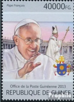 Produktbild von Briefmarken Guinea 2013 Mi 9772 (kompl. Ausgabe) postfrisch Papst Franziskus