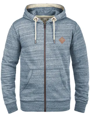 Produktbild von Solid SDCraig Herren Sweatjacke Kapuzenjacke Hoodie mit Kapuze Kordelzug Reißverschluss Kängurutasche Baumwollmischung Regular fit