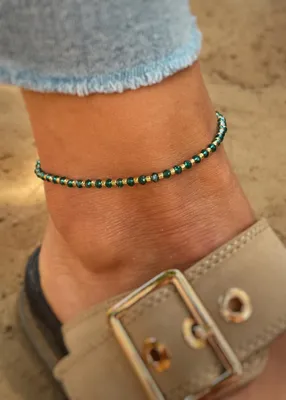 Image de Bracelet de cheville à cristaux n° 1
