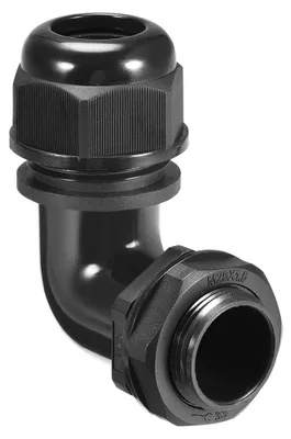 Kabelschroefverbindung M32, 90°, Nylon, wasserdicht, 18-25 mm