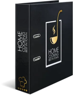 Productafbeelding van Herma 19668 Herma Rezepte-Ordner schwarz Home Cooking DIN A4 19668