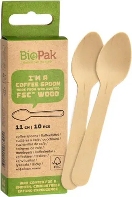 Produktbild von Duni Kaffeelöffel Holz 11 cm - 10 Stück