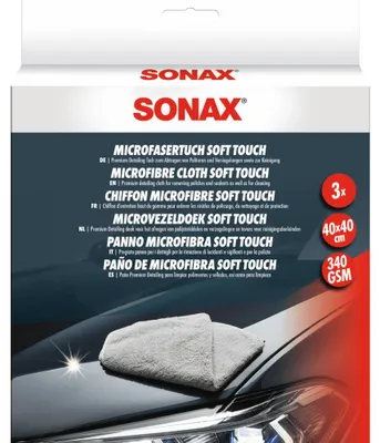 Produktbild von 6x SONAX PROFILINE MicrofaserTuch soft touch | Packung (3 Stück)