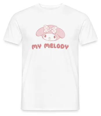 Produktbild von Spreadshirt My Melody Portrait Männer T-Shirt, M, Weiß