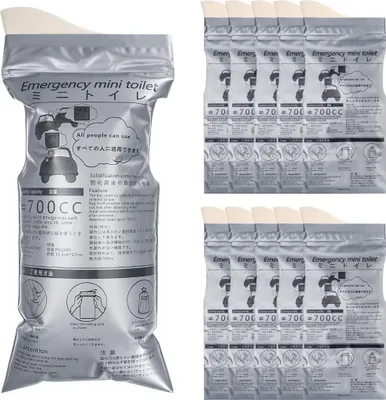 Produktbild von 10er Pack Urinbeutel, 700 ml tragbare Pinkelbeutel, Toiletten, Urinal Kotzbeutel f??r Camping, Reisen, Auto, Reisen