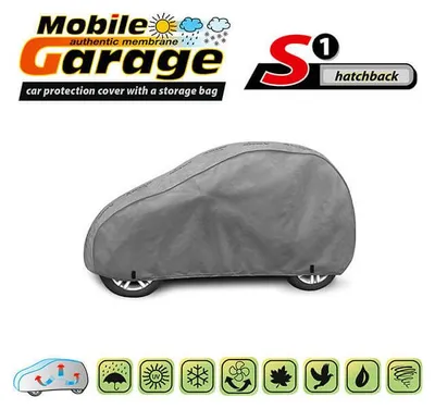 Immagine prodotto di Copri auto di alta qualità Kegel, serie Mobile Garage, taglia S1 per berline, 250–270 cm x 134–143 cm, grigio