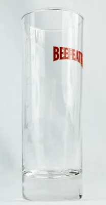 Produktbild von 6x Beefeater Gin Gläser Longdrink Glas Konturschrift "Dry Gin" Logo rot