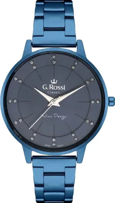 Produktbild von G. Rossi Uhr - C11715B-6F1 (zg777e) Blau + Box